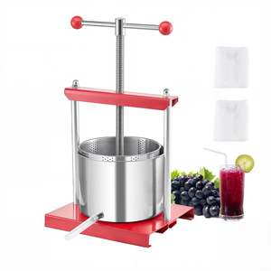 1.6 Gal/6L Stainless Steel Manual Fruit <b>Wine</b> <b>Press</b> <b>Wine</b> Making Juice Extractor - Product Image 1