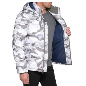 High Quality Wholesale Custom Men Padded Hooded Puffer Jacket Cold Weather Winter <b>Parka</b> Coat - Product Image 6