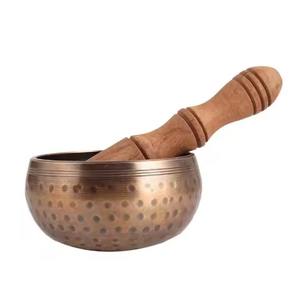 Cuenco de metal artesanal tradicional para meditación, terapia, yoga, mindfulness, sanación y relajación - Product Image 1
