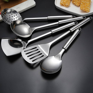 Juego de utensilios de cocina de acero inoxidable, ligeros, resistentes al calor, de alta calidad, herramientas de cocina. - Product Image 4