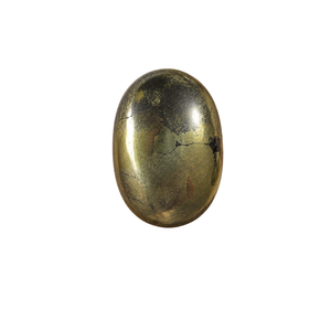 Pierre de jaspe doré naturel polie, taille ovale 8 mm, pierre précieuse pour le Feng Shui, la méditation, le soulagement du stress, cadeau - Product Image 1