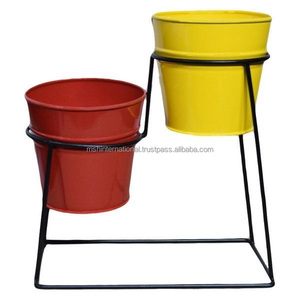 Jardinière dorée de petite taille avec support en métal pour table de décoration intérieure Pot de fleur décoratif personnalisé pour jardin - Product Image 6