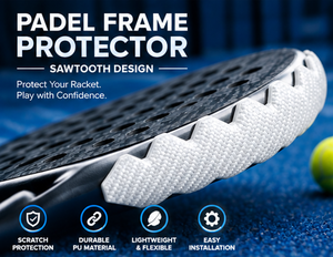 Bande de protection professionnelle en PU de haute qualité pour cadre de raquette de paddle, design confortable et durable, vente en gros, meilleur protecteur de raquette de paddle - Product Image 1
