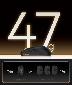 Rất mát mẻ <span class=keywords><strong>100</strong></span> triệu nhấp chuột Tuổi thọ 8K Chuột chơi game không dây với Màn hình OLED 30,000 dpi 47g chuột siêu nhẹ - Product Image 5