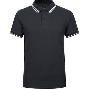 Chemise décontractée en coton pour homme, manches courtes, unie, écologique, séchage rapide, personnalisable, pour le golf - Product Image 3