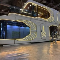 Capsule spatiale modulaire de luxe à prix d'usine, maisonnette étanche préfabriquée mobile pour hôtels et hébergements familiaux