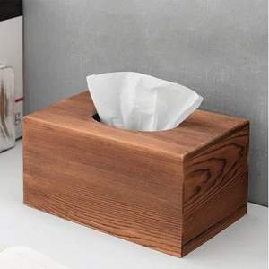 Caja de pañuelos de madera artesanal para la decoración de la sala de estar, el baño o la oficina, con acabado natural. - Product Image 5