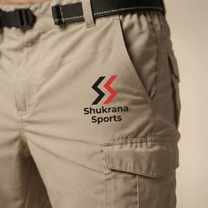 Shorts cargo imperméables et respirants à séchage rapide, pantalon de randonnée convertible taille mi-haute, short utilitaire pour le voyage et le camping - Product Image 3