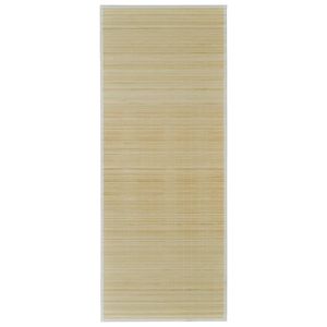 Tapis rectangulaire en bambou naturel 31,5''x78,7'' - Product Image 2