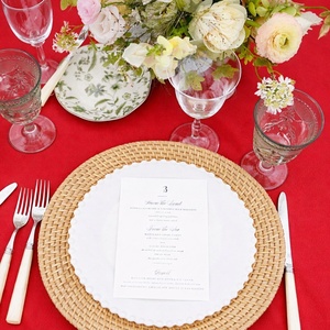 100% Cotton Woven Red Rectangular Washable Dining <b>Tablecloth</b> for Home Restaurant Hotel Wedding Use - Product Image 2