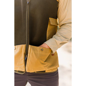 Chaleco de tiro transpirable con espalda de malla, chaleco de lona para tiro al tiro al lomo con hombreras acolchadas, bolsillos para cartuchos, chaleco ligero para campo de tiro - Product Image 3