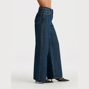 Pantalon en jean pour femme, coupe ajustée, confortable, en coton mélangé, tissu durable, idéal pour le bureau, le streetwear, les voyages et les tenues décontractées - Product Image 3