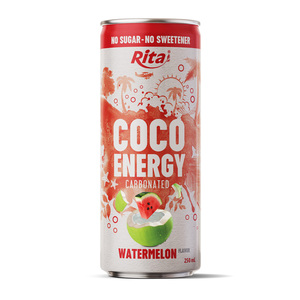 Bebida Energética Rita Coco con Sabor a Sandía Carbonatada, Sin Azúcar, Sin Edulcorantes, Agua de Coco, Lata de 250 ml, Venta al por Mayor, OEM, ODM - Product Image 1