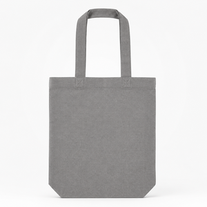Sac fourre-tout en toile de coton recyclé avec poche intérieure 225 GSM Gris Sac de shopping promotionnel avec logo personnalisé Vente en gros OEM ODM Exportateur - Product Image 4