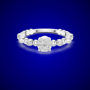 Bague en or 14 carats de style punk avec cristaux de strass bijoux de déclaration de mode - Product Image 3