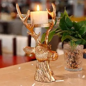 Portavelas de Reno Navideño, Linterna de Hierro Recortada, Resistente al Calor, Decoración para el Hogar - Product Image 3