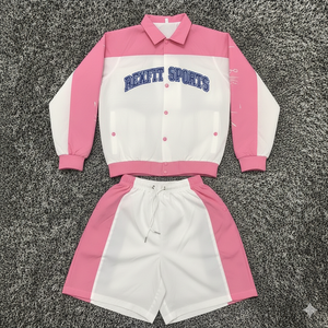 Ensemble de survêtement léger Rexfit Sports pour hommes, coupe-vent en nylon de haute qualité, idéal pour la course et la gym, vente en gros - Product Image 4