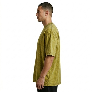 Camiseta Vintage de Algodón Grueso con Lavado Ácido, Corte Holgado, Estilo Urbano, Informal y a la Moda - Product Image 2