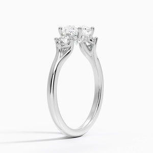 Anillo BOJ 0122 con Corte Cojín, Plata 925, Lujo, Engaste de Puntas Flotantes, Anillo Solitario con Diamante de 2ct, Color D, VVS1, Moissanita, Certificado GRA, en Oferta - Product Image 2