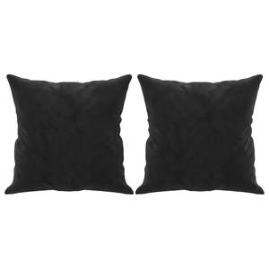 Coussin décoratif en velours noir 100% polyester 15,7 x 15,7 pouces - Product Image 2