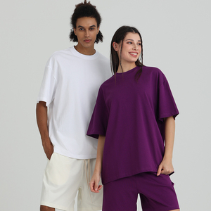 Wholesale Unisex Plain Crew Neck Short Sleeve Casual T Shirt Custom Unisex Oversized Plain Short Sleeve Crew Neck T Shirt - Product Image 3