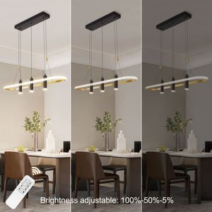Lampada a Sospensione LED Dimmerabile Javeriah a 4 Luci Nera/Oro Senza Lampadina Ritiro Solo in Giorni Feriali Non Spedibile nei Weekend - Product Image 5