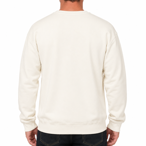 เสื้อสเวตเชิ้ตแขนยาวลำลองสำหรับผู้ชาย ผ้าฝ้ายเทอร์รี่ 100% สำหรับฤดูหนาว ลายเรียบ ซักเอนไซม์ สโตนวอช ผลิตตามแบบ ODM ปักลาย - Product Image 2