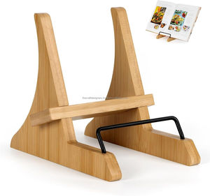 Support de livre de cuisine en bois pour cuisines décoratives, ajoutant un style artistique et un support pratique pour les recettes - Product Image 4