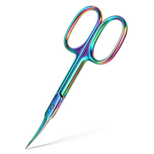Ciseaux à cuticules personnalisables multicolores avec lame tranchante, produit le plus vendu, instrument de beauté professionnel - Product Image 1