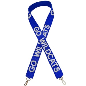 Hotty Toddy Navy Blue <b>Red</b> Beaded <b>Purse</b> Strap College Game Day Accessory for University Spirit Tailgating Cotton Fabric for Girls - Product Image 3