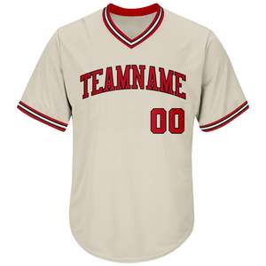 Tendance du moment : Maillot de baseball à col en V avec détails de passepoil, manches courtes, numéro de joueur personnalisé, tenue sportive d'identité d'équipe - Product Image 3