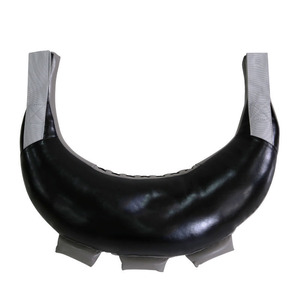 Sac de frappe en cuir PU noir pour entraînement de fitness à domicile avec construction durable et design robuste - Product Image 3