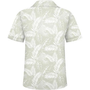 เสื้อฮาวายชาย แขนสั้น ติดกระดุม ลำลอง ระบายอากาศ แห้งเร็ว ผ้าสแปนเด็กซ์/โพลีเอสเตอร์ สำหรับฤดูร้อน - Product Image 2