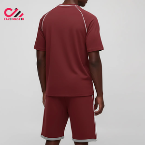 ชุดเซ็ตเสื้อยืดแขนสั้นกางเกงขาสั้นสตรีทแวร์พิมพ์โลโก้ตามสั่งสำหรับผู้ชาย ผ้าฝ้าย 100% เบาสบาย ระบายอากาศได้ดี - Product Image 2