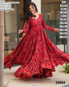Vestido Anarkali de Lujo Aafreen Wine, Largo hasta el Suelo, Bordado, Material de Rayón de Secado Rápido, Estilo Tradicional, para Bodas, Diwali y Fiestas - Product Image 4