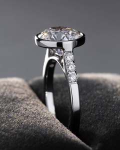 PYQ 3 Carat Unique Light Luxury Rhodium Plated Prong Moissanite Ring 925 Sterling Silver Women's Jewelry Wedding Festival Gift - Product Image 2