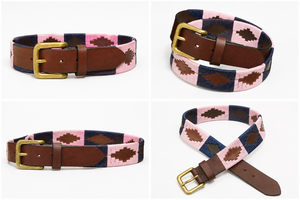 Ceinture d'équitation de luxe avec motif floral, boucle carrée en alliage, largeur 35 mm - Cuir de vachette artisanal Divine International - Product Image 4