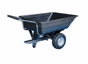 Chariot à benne basculante Caldwell, capacité 350 kg, remorque pour ferme et jardin - Roues en PU anti-crevaison de 16 pouces ou roues pneumatiques robustes à 4 plis - Product Image 5