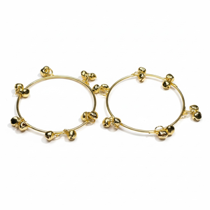 กำไลข้อมือแบบจุมกีชุบทองคุณภาพสูงทันสมัยสไตล์แคชเมียร์ ประดับด้วยกุนโกร สำหรับงานแต่งงานและงานปาร์ตี้ ราคาขายส่งพรีเมียม - Product Image 4