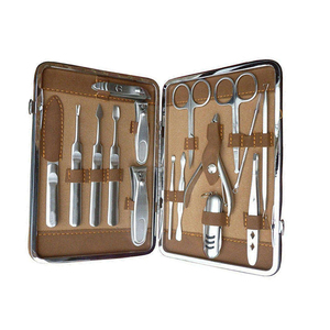 High Quality Manicure & Pedicure Kits Stainless Steel Professional <b>Nail</b> Clippers Scissors Cutter Travel <b>Case</b> 5in1 Durable - Product Image 2