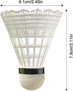 ลูกแบดมินตันคุณภาพสูงแบบกำหนดเองได้ น้ำหนักเบา ผลิตจากพลาสติก สำหรับฝึกซ้อม เหมาะสำหรับผู้เริ่มต้น ทนทาน ทำจากไนลอน - Product Image 5