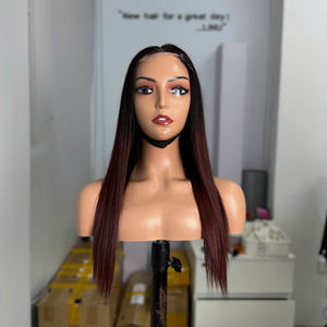 Cheveux humains bruns ombrés, cheveux humains naturels, vente en gros, cheveux humains bruts de haute qualité, 100% cheveux humains, dentelle suisse - Product Image 1