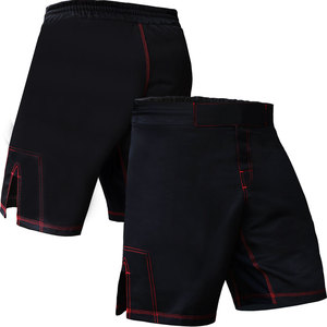 Shorts MMA OEM con construcción duradera, tela que controla la humedad, impresión de logotipo por sublimación para ropa deportiva de marca privada. - Product Image 3