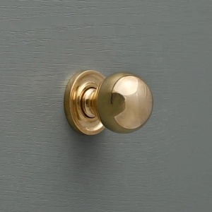 Modern Brushed Brass Cabinet Knob Round Traditional Design Durable <b>Gold</b> Finished Furniture Hardware for <b>Kitchen</b> Use Home Office - Product Image 5