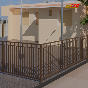 Clôture en fer forgé sur mesure, clôture décorative en métal pour maisons de luxe, villas et projets commerciaux, qualité supérieure, construction robuste - Product Image 4