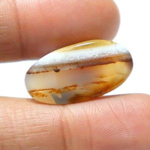 หินโมราอะเกตเจียระไนแบบหลังเบี้ยอะเกตตามธรรมชาติกำไลข้อมือหินอาเกตแบบเรียบขายส่งสำหรับหินอัญมณี - Product Image 3