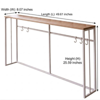 Moderner Langer Konsolentisch Wohnzimmer Eingangsbereich Heim-Möbel MDF Metall-Konstruktion Multifunktionales Design Klappbar