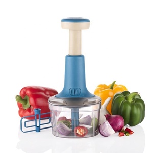 Tritatutto in plastica a spinta manuale per tritatutto in plastica da cucina, pratico Design leggero e compatto - Product Image 3