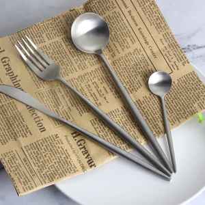 Juego de Cubiertos de Acero Inoxidable de Lujo, Cubiertos Chapados en Oro, Cuchara, Tenedor, Cuchillo, Vajilla Vintage, Juego de Vajilla para Mesa de Cocina - Product Image 4