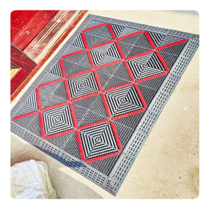 Tapis de porte extérieur 90*120 cm, tapis d'entrée robuste, imperméable, pour extérieur - Product Image 1
